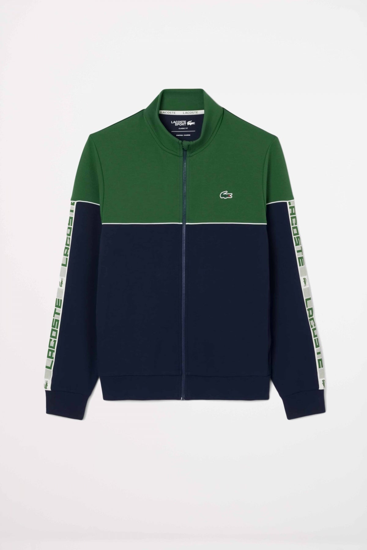 LACOSTE TENNIS ZIP-UP COLORBLOCK SWEATSHIRT en color AZUL (2)