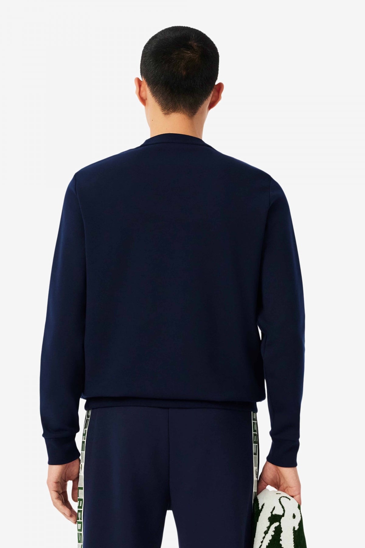 LACOSTE BRANDED STRIPE TENNIS SWEATSHIRT en color AZUL (3)