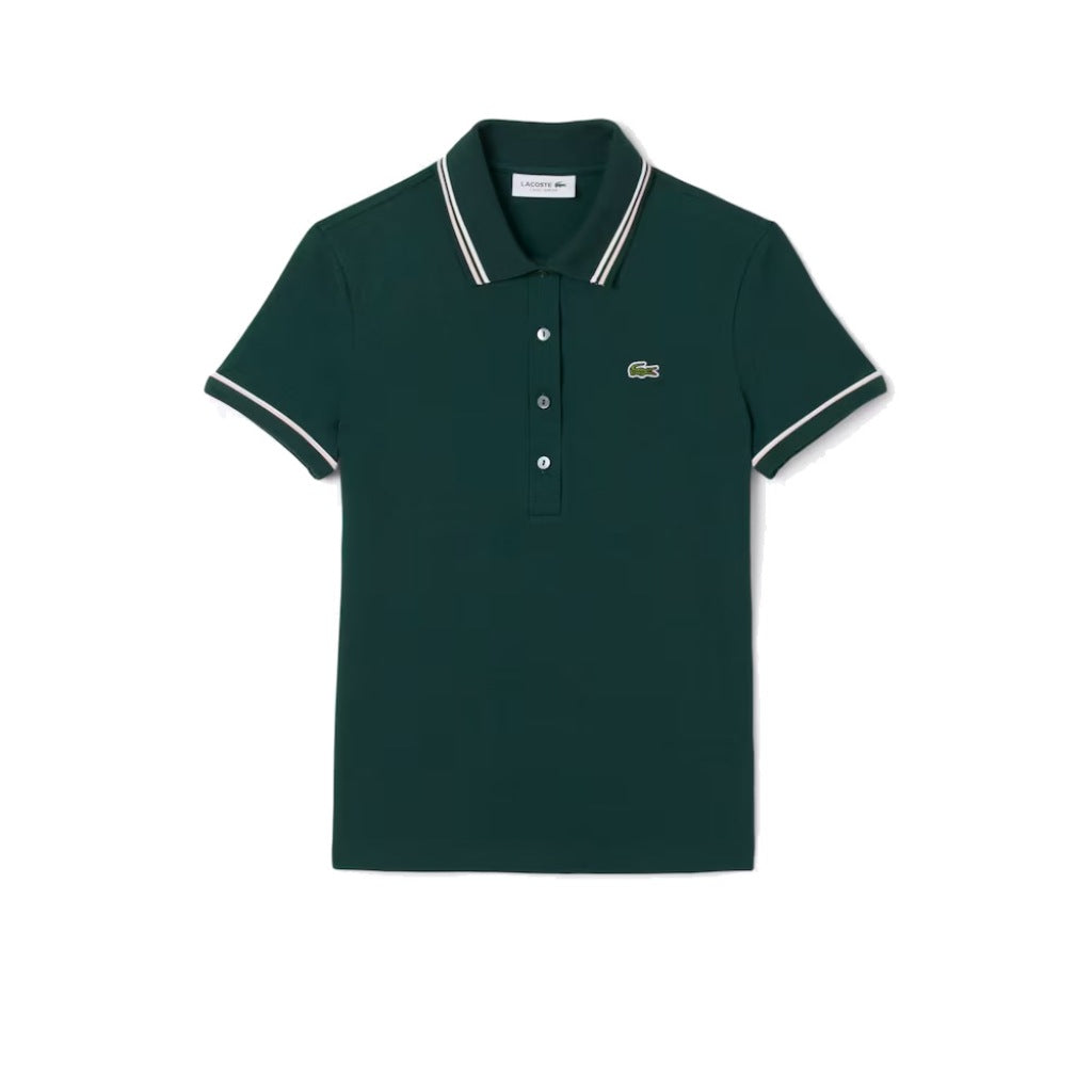 LACOSTE SLIM FIT POLO en color VERDE  (3)