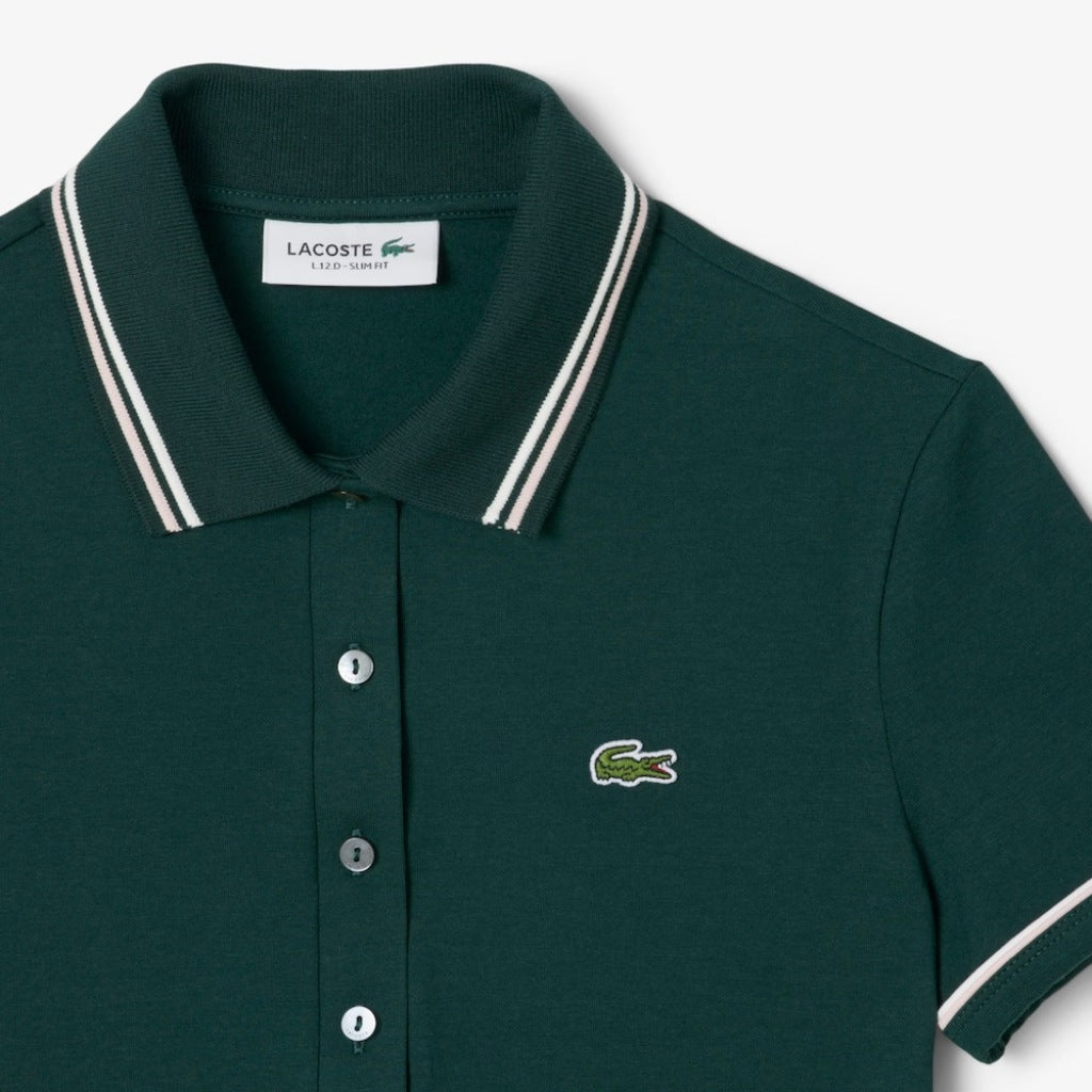 LACOSTE SLIM FIT POLO en color VERDE (4)