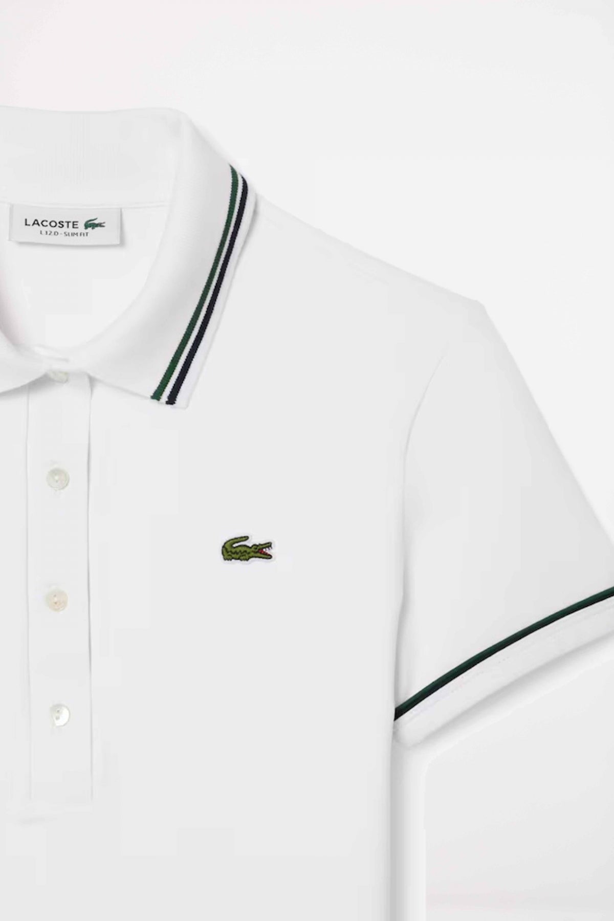 LACOSTE SLIM FIT POLO en color BLANCO  (2)