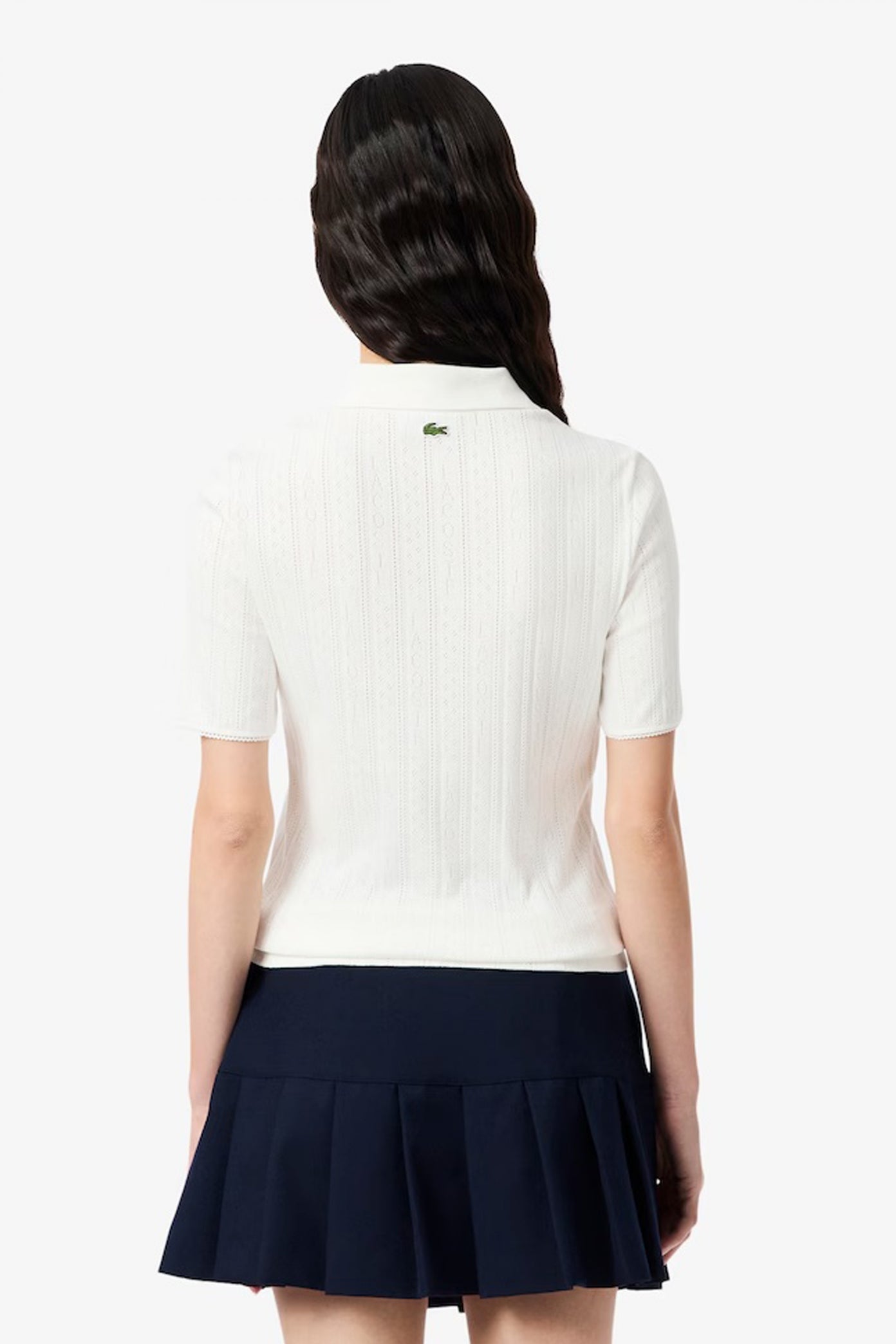 LACOSTE RIBBED COLLAR SHIRT en color BLANCO (3)