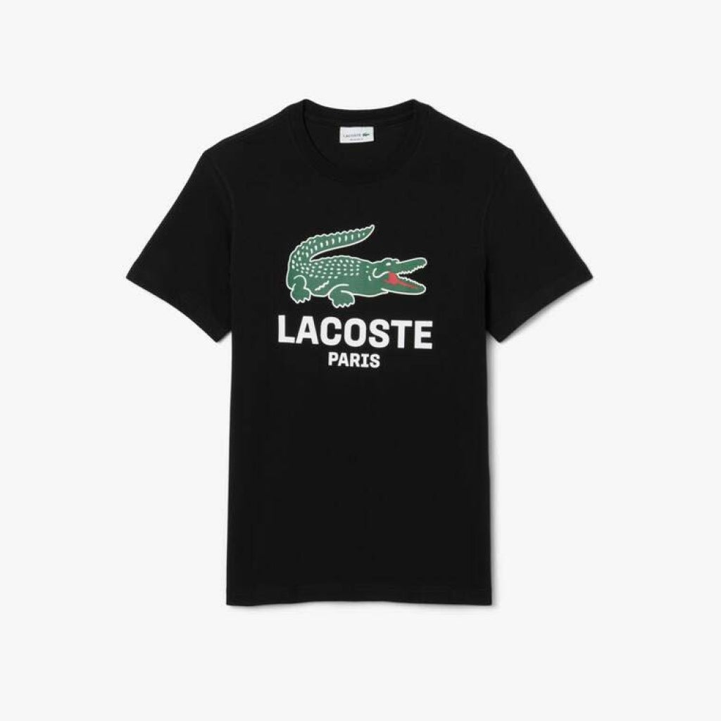 LACOSTE TEE SHIRT TURTLE NECK en color NEGRO (4)