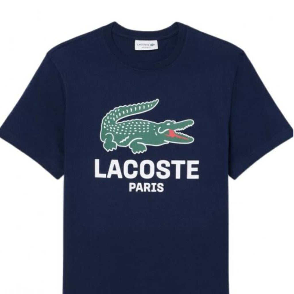 LACOSTE TEE SHIRT TURTLE NECK en color AZUL (6)