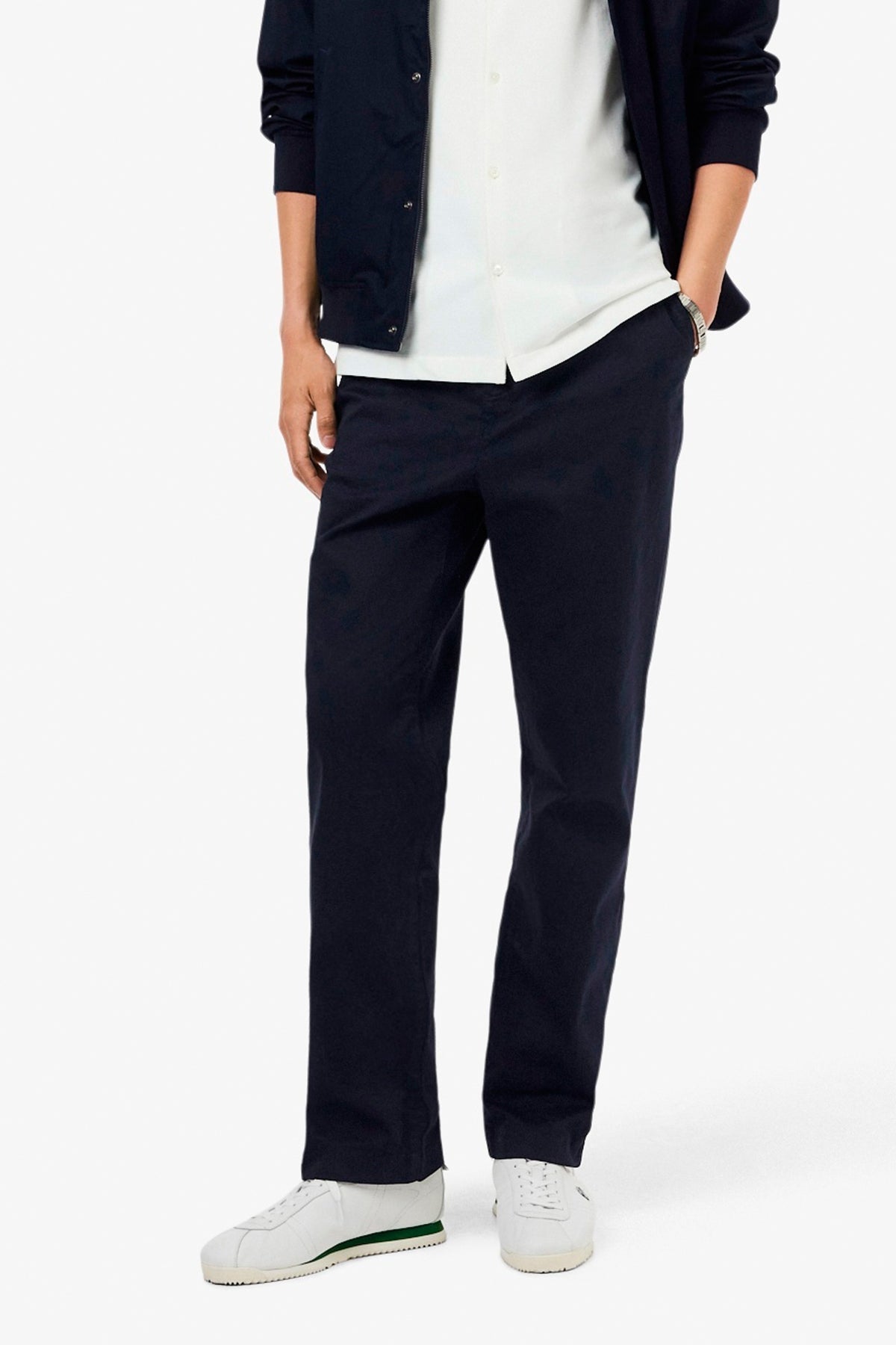LACOSTE HH ELASTIC WAIST TROUSERS en color AZUL (1)