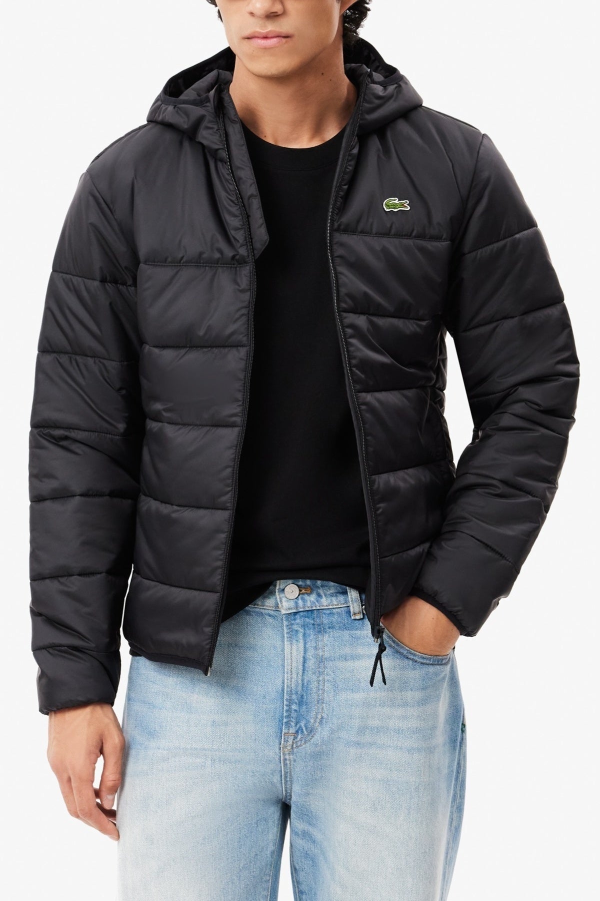 LACOSTE BH PUFFER JACKETS en color NEGRO (1)