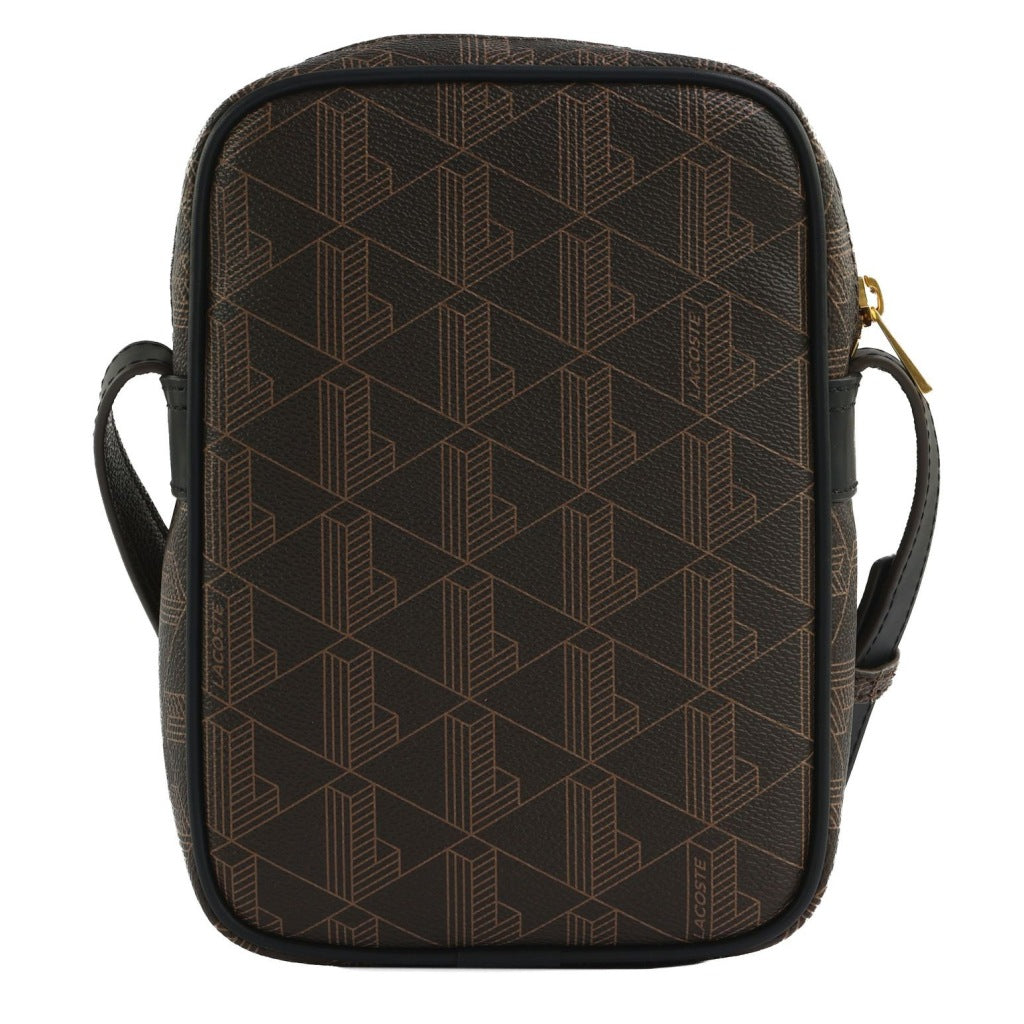 LACOSTE NUBG VERTICAL CAMERA BAG en color MARRON (5)