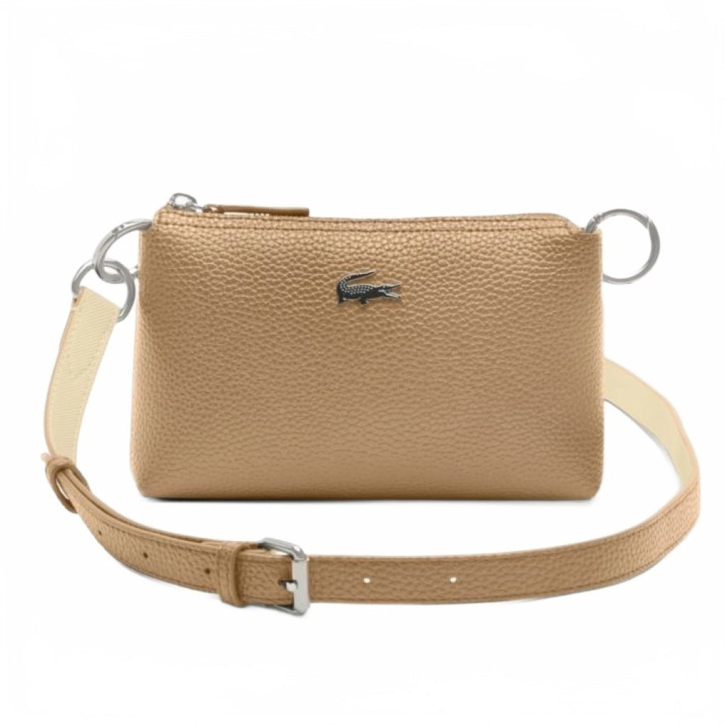 LACOSTE NFAA CROSSOVER BAG en color NUDE (4)