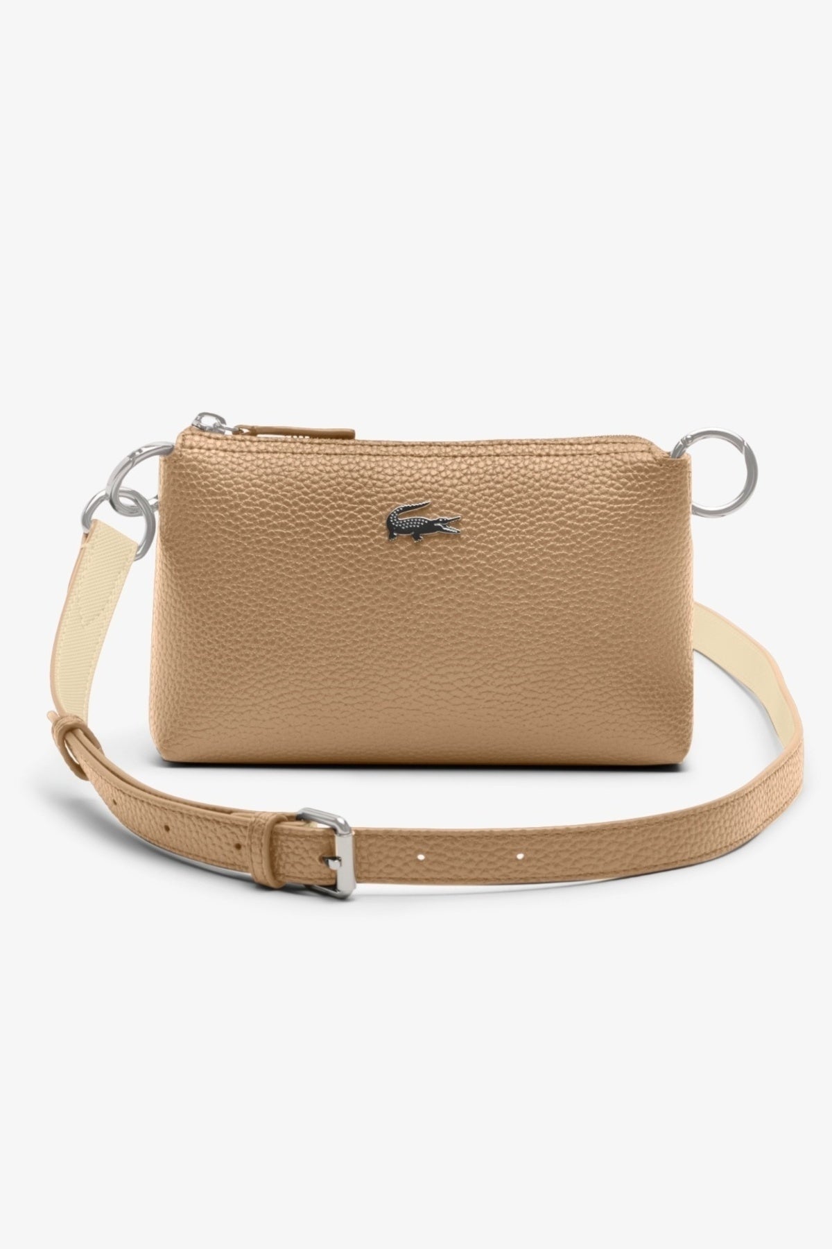 LACOSTE NFAA CROSSOVER BAG en color NUDE (1)