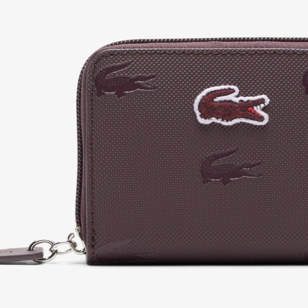 LACOSTE NFHN ZIP COIN WALLET en color MARRON (6)
