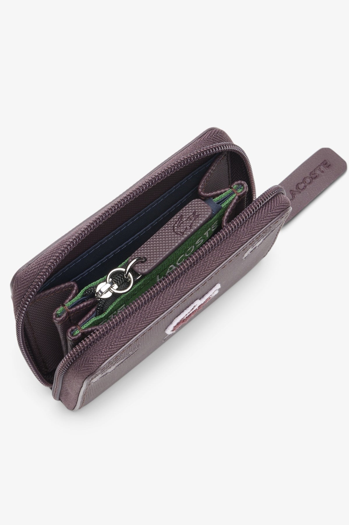 LACOSTE NFHN ZIP COIN WALLET en color MARRON (2)