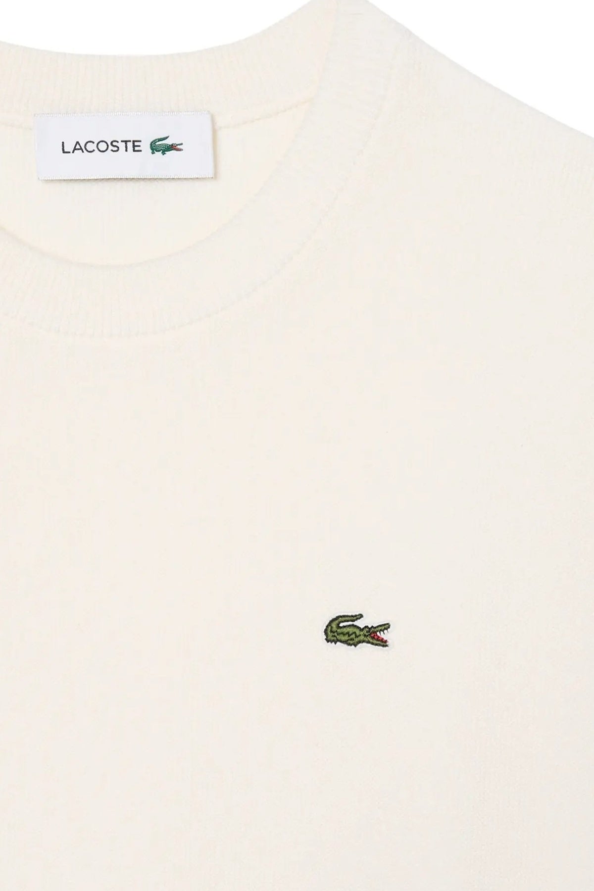 LACOSTE CREWNECKS SWEATERS en color BLANCO (2)