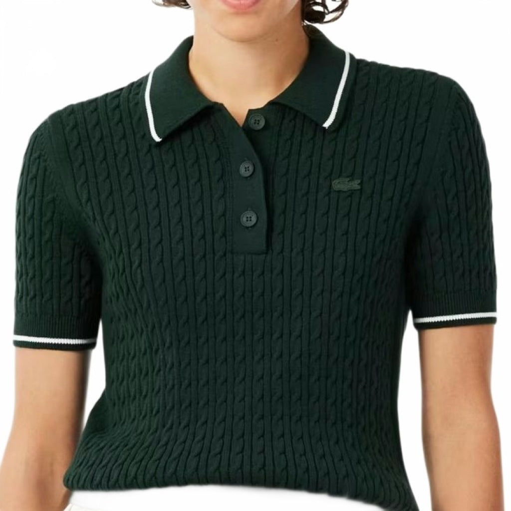 LACOSTE POLO SWEATERS en color VERDE (4)