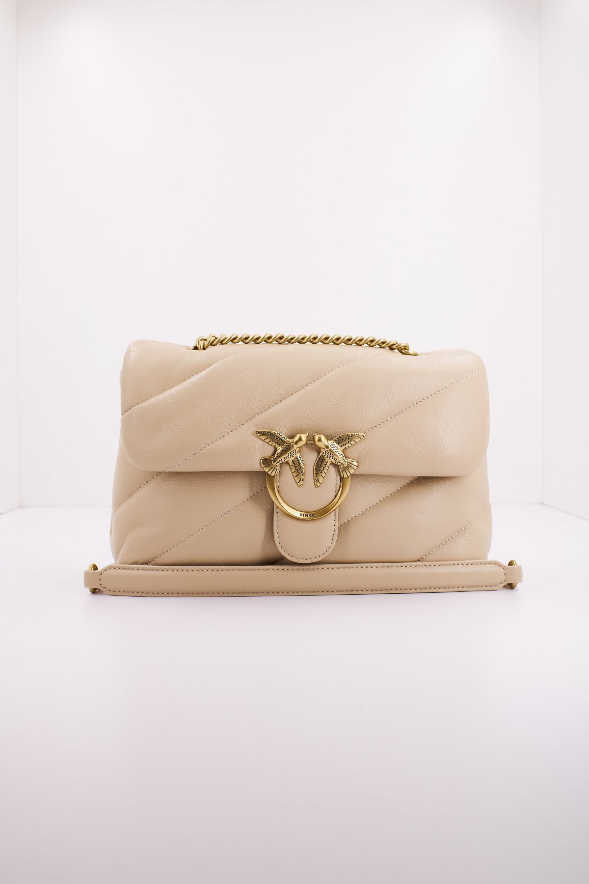 PINKO LOVE PUFF CLASSIC CL SH en color BEIS (1)