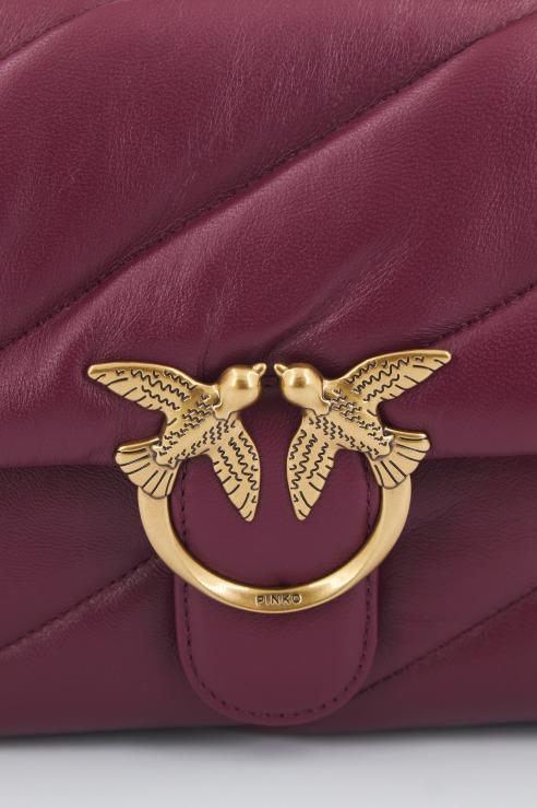 PINKO LOVE PUFF CLASSIC CL SH en color BURDEOS (4)