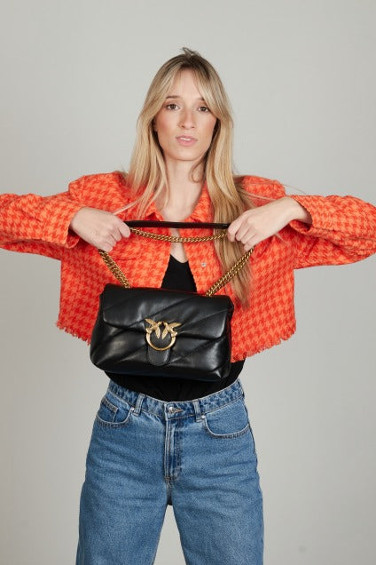 PINKO LOVE CLASSIC PUFF CL SH en color NEGRO (5)