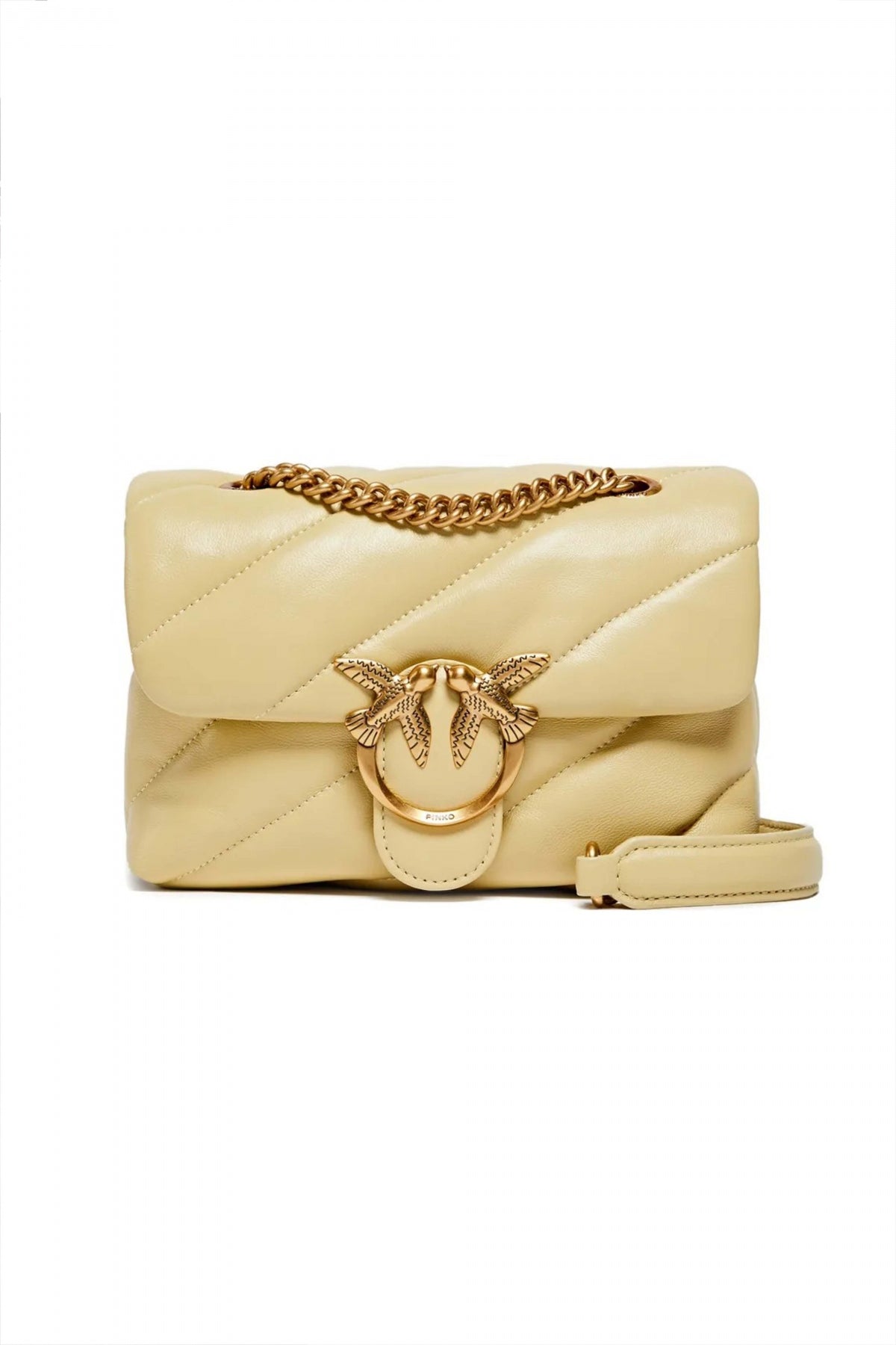 PINKO LOVE MINI PUFF CL SHEEP en color AMARILLO (1)