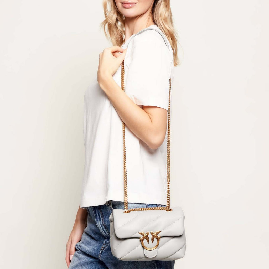 PINKO LOVE MINI PUFF CL SHEEP en color GRIS (7)
