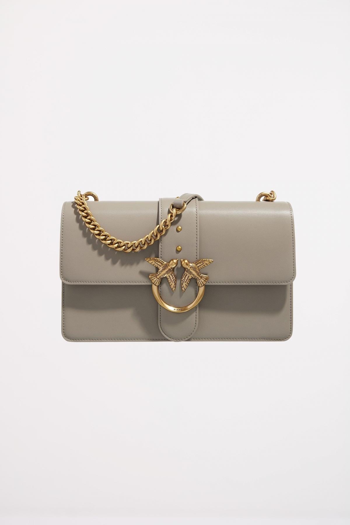 PINKO LOVE ICON CLASSIC CL en color GRIS (1)