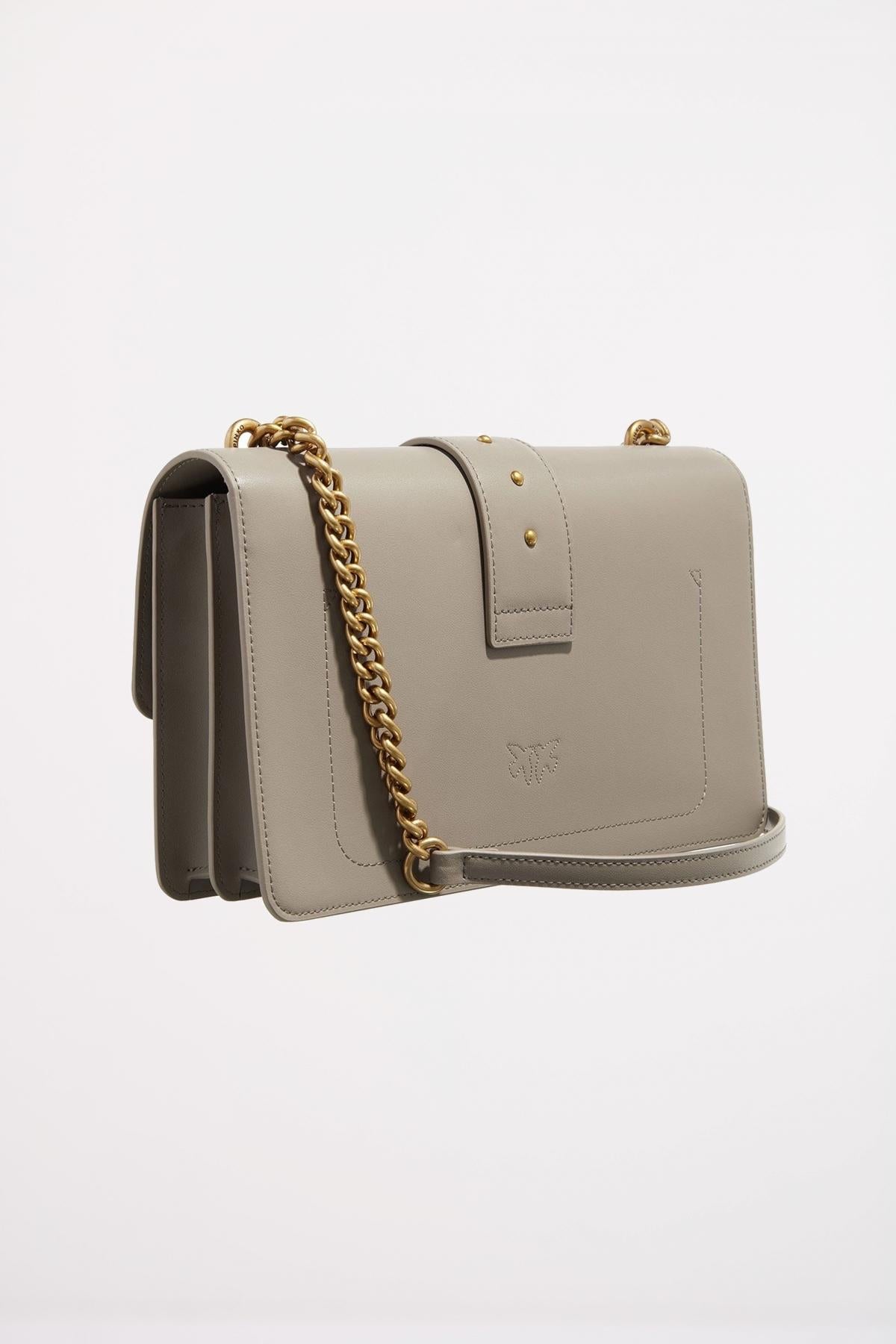 PINKO LOVE ICON CLASSIC CL en color GRIS (2)