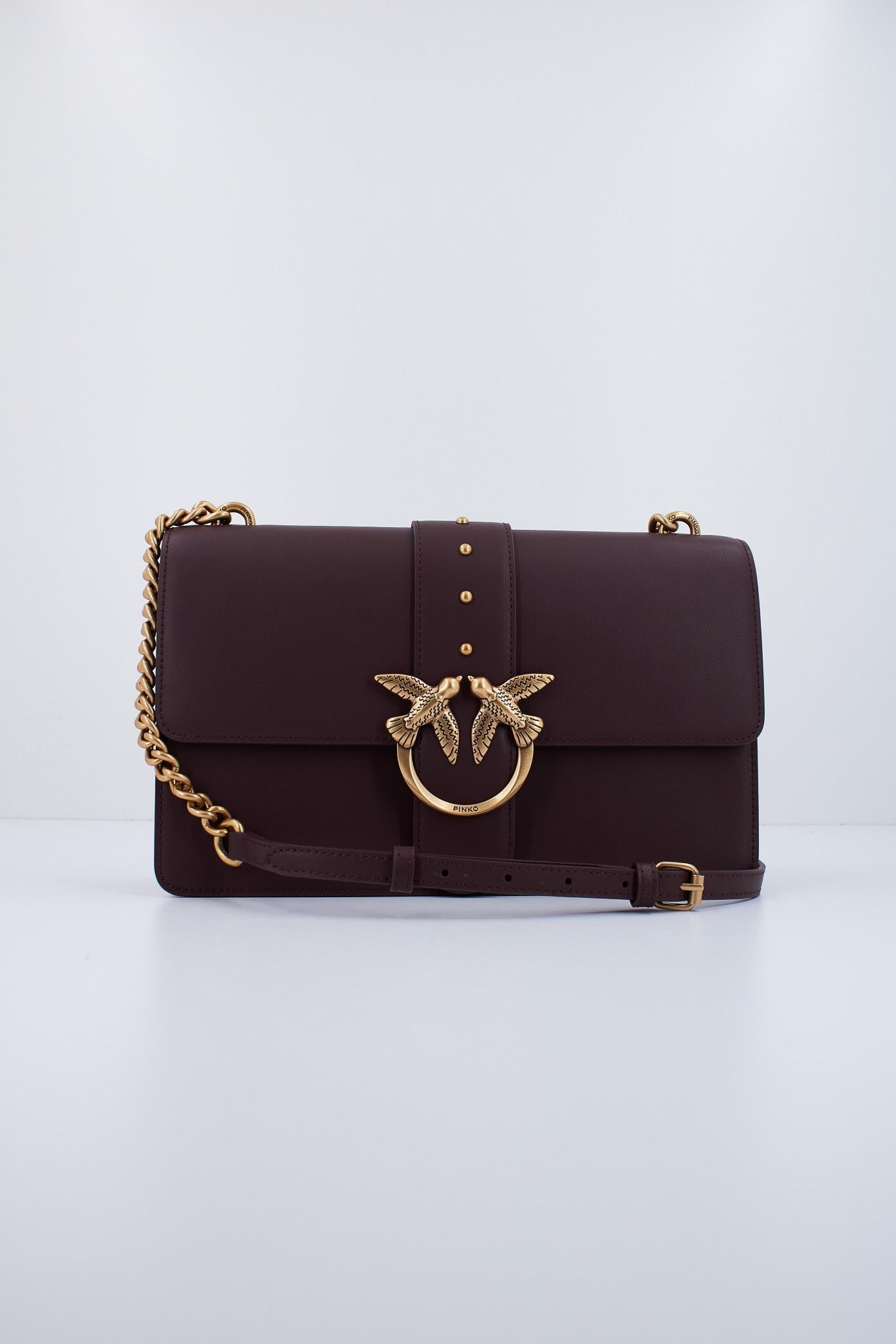 PINKO LOVE ONE CLASSIC C en color BURDEOS (1)