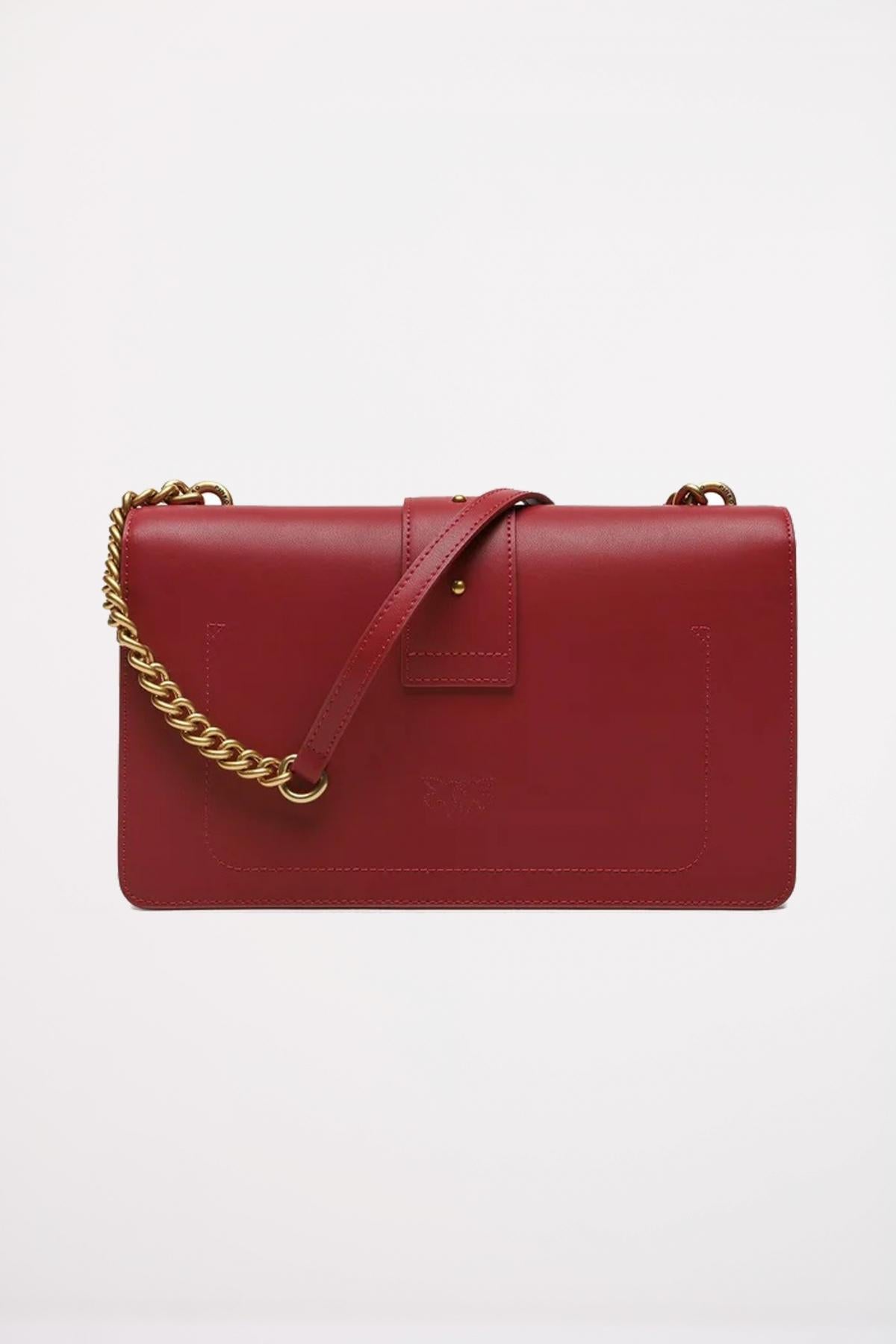 PINKO LOVE ONE CLASSIC C en color BURDEOS (2)