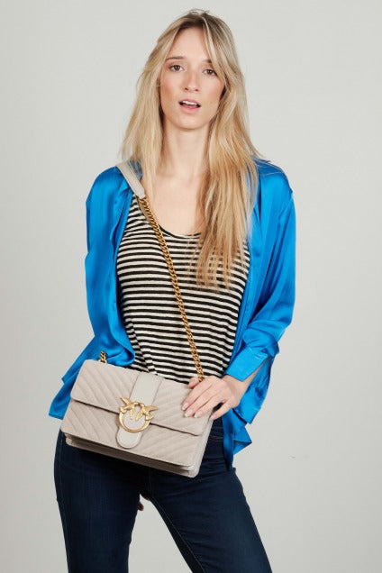 PINKO LOVE ONE CLASSIC en color BEIS (5)