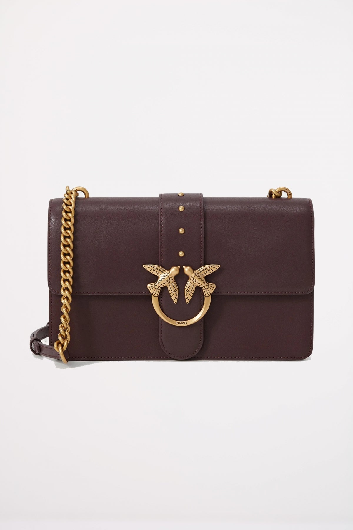 PINKO LOVE ICON MINI CL en color BURDEOS (1)