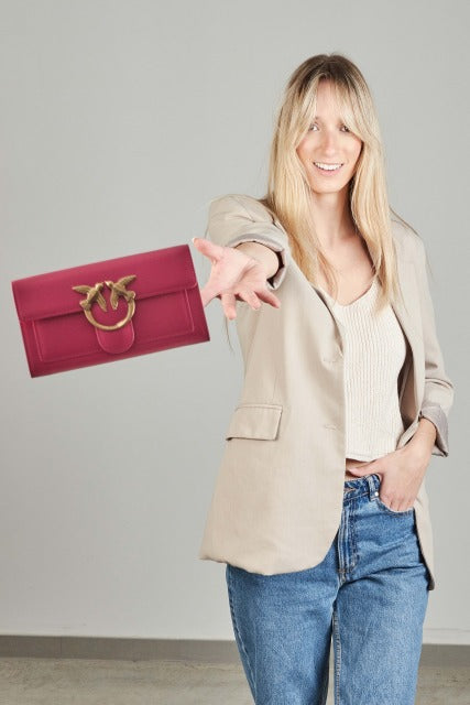 PINKO LOVE ONE WALLET C VITEL en color ROSA (5)