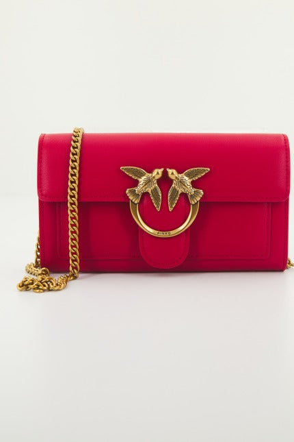 PINKO LOVE ONE WALLET C VITEL en color ROJO (1)