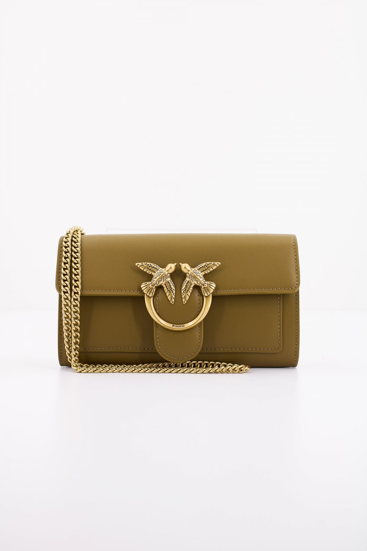 PINKO LOVE ONE WALLET C VITEL en color VERDE (1)