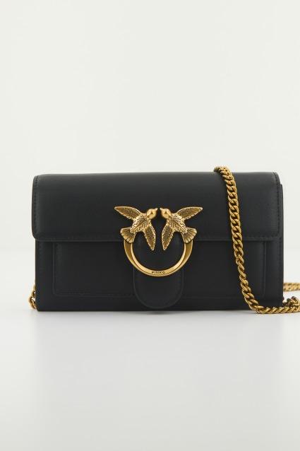 PINKO LOVE ONE WALLET C VITEL en color NEGRO (1)