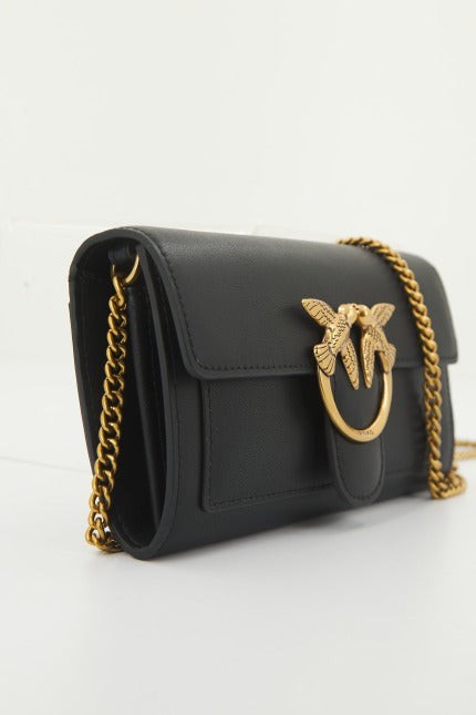 PINKO LOVE ONE WALLET C VITEL en color NEGRO (2)