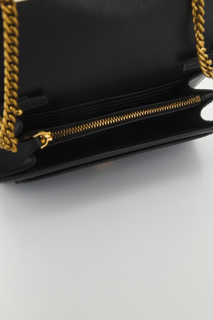 PINKO LOVE ONE WALLET C VITEL en color NEGRO (4)