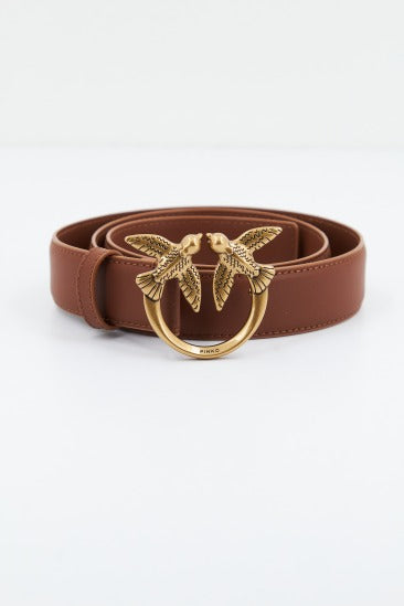 PINKO LOVE BERRY H BELT VITE en color MARRON (1)