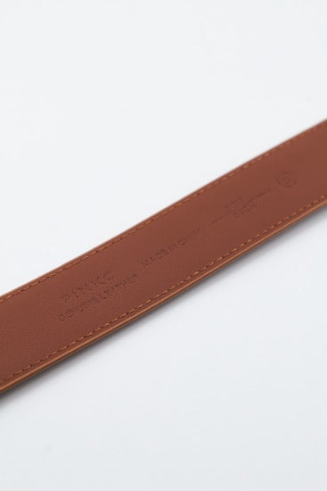 PINKO LOVE BERRY H BELT VITE en color MARRON (3)