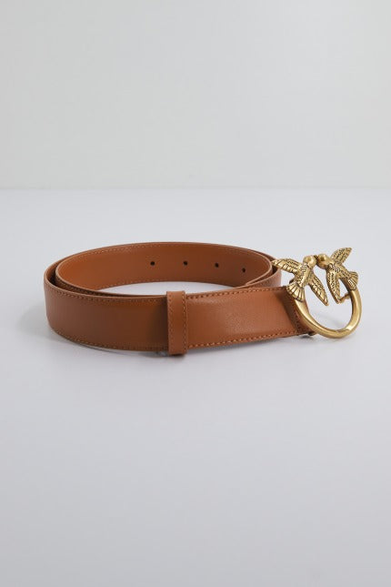 PINKO LOVE BERRY H BELT VITE en color MARRON (2)