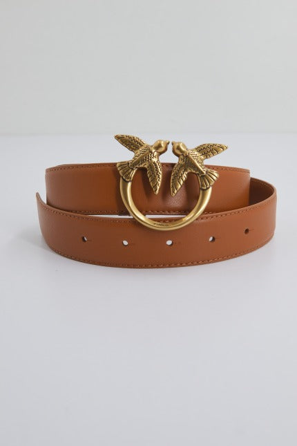 PINKO LOVE BERRY H BELT VITE en color MARRON (3)