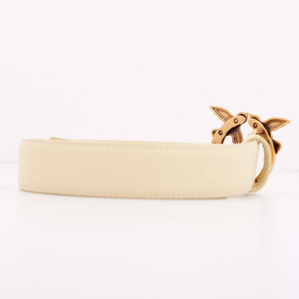 PINKO LOVE BERRY H BELT VITE en color BEIS (5)