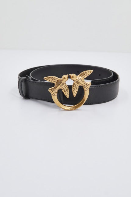 PINKO LOVE BERRY H BELT VITE en color NEGRO (1)