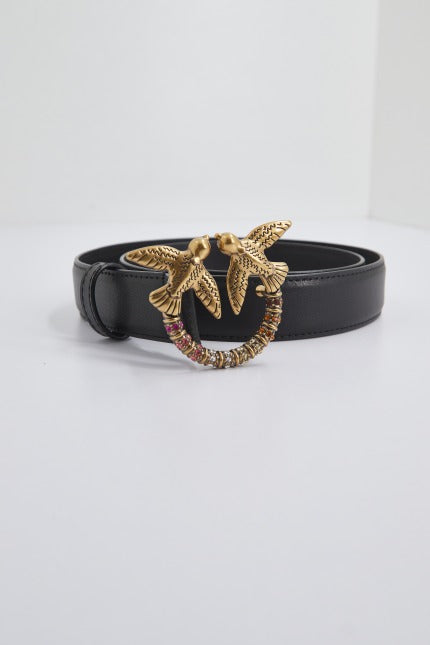 PINKO LOVE BERRY H BELT VIT en color NEGRO (1)