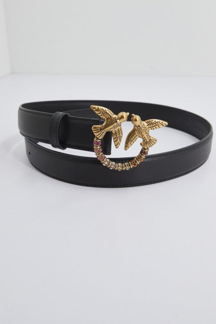 PINKO LOVE BERRY H BELT VIT en color NEGRO (3)