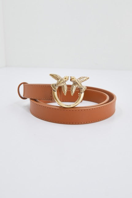 PINKO LOVE BERRY H BELT VITE en color MARRON (3)