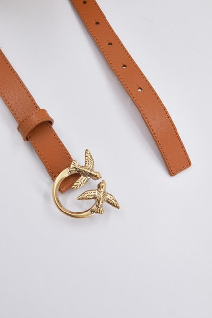 PINKO LOVE BERRY H BELT VITE en color MARRON (4)