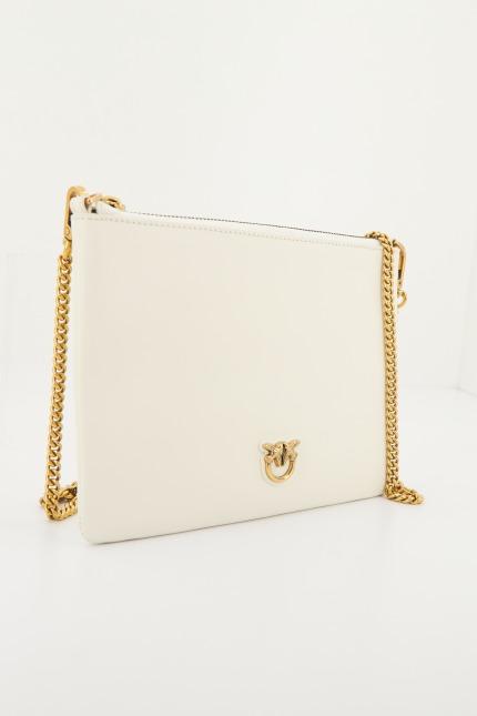 PINKO CLASSIC FLAT LOVE BAG SIMPLY en color BLANCO (2)