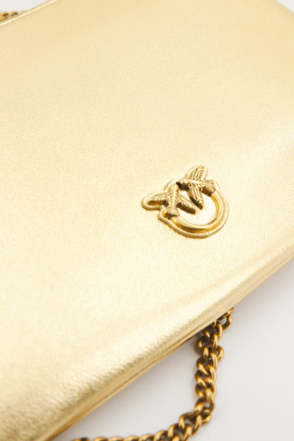 PINKO FLAT CLASSIC SHEEP NAPP en color ORO (4)
