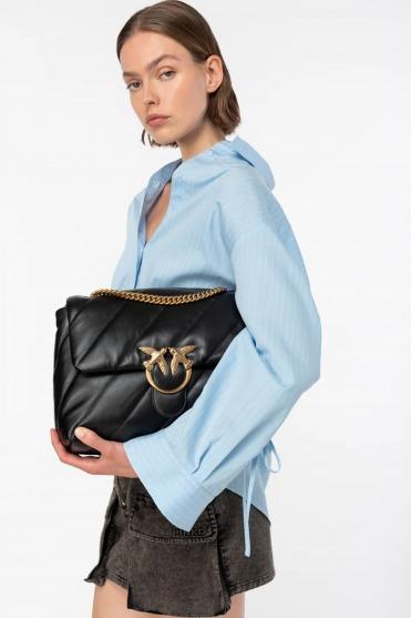 PINKO LOVE PUFF BIG CL SHEEP en color NEGRO (5)