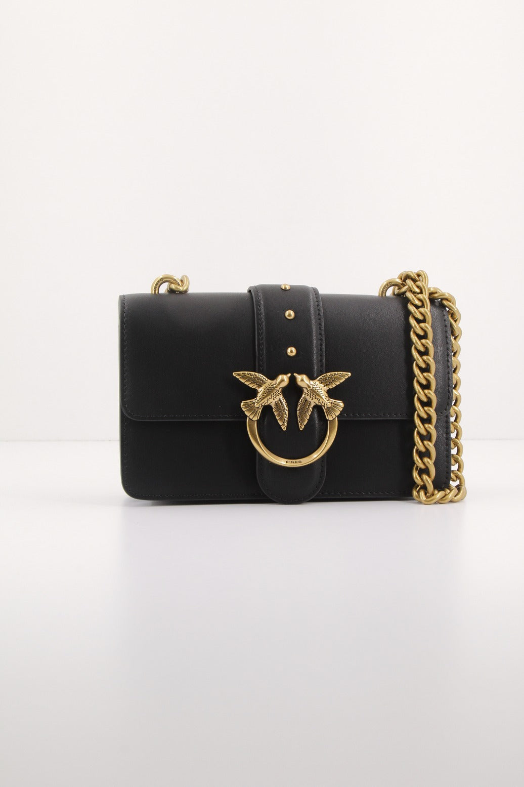 PINKO LOVE ONE MINI C VITELLO en color NEGRO (1)
