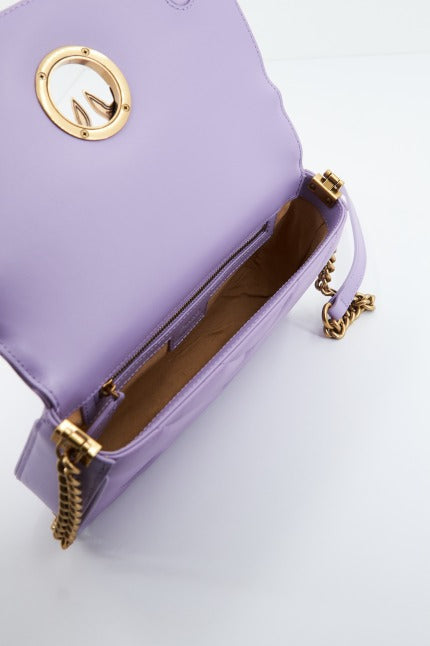 PINKO LOVE CLICK BAGUETTE MIN en color VIOLETA (4)