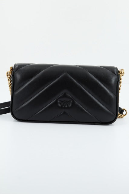 PINKO LOVE CLICK BAGUETTE MIN en color NEGRO (3)